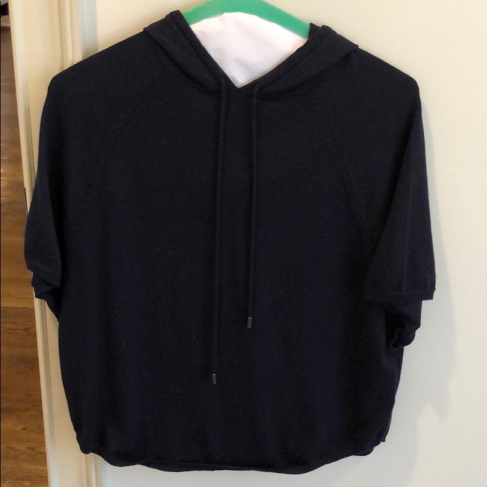 Joie hooded sweater, navy size XS, Marino wool